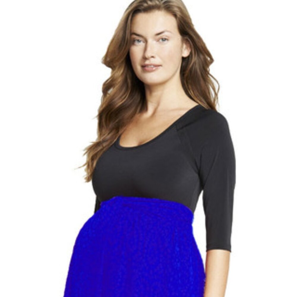 Maternal America Materity Scoop Neck Front Tie Dress NWT